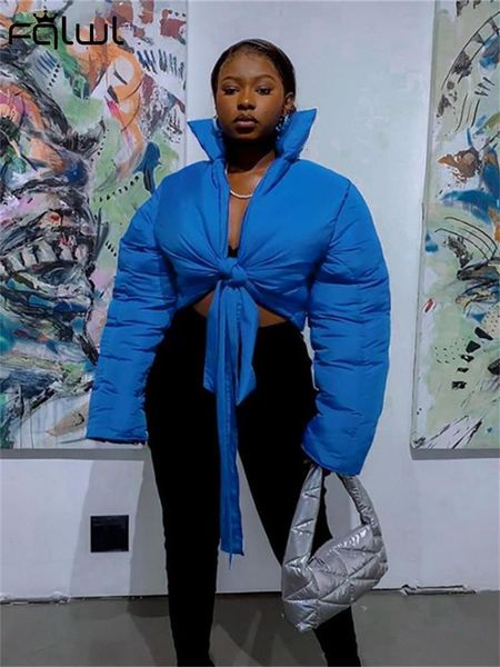 women s down parkas fqlwl winter streetwear coats puffer jackets for women long sleeve bandage bubble casual blue female 221205, Black
women s down parkas fqlwl winter streetwear coats puffer jackets for women long sleeve bandage bubble casual blue female 221205, Black
