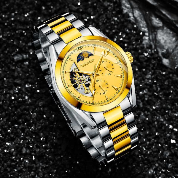 watch wrist shake sound explosive sun moon star hollow tourbillon mechanical steel band men's men's, Slivery;brown
watch wrist shake sound explosive sun moon star hollow tourbillon mechanical steel band men's men's, Slivery;brown