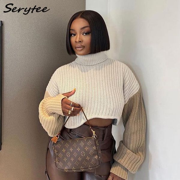 serytee colors patchwork turtleneck long sleeve sweaters for women 2022 autumn winter slim pullover knit crop jumper outwear, White;black
serytee colors patchwork turtleneck long sleeve sweaters for women 2022 autumn winter slim pullover knit crop jumper outwear, White;black