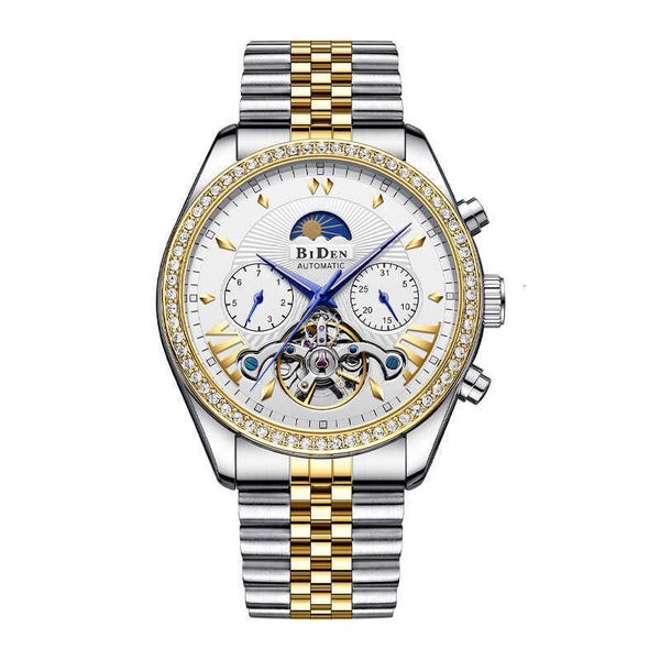 watch wrist byeden mechanical watch new men's hollow fashion flywheel business waterproof steel band, Slivery;brown
watch wrist byeden mechanical watch new men's hollow fashion flywheel business waterproof steel band, Slivery;brown
