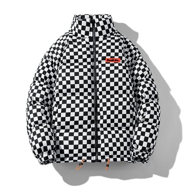 men s down parkas japanese style men puffer jacket husband with contrast warm plaid retro winter streetwear oversize bubble coat 221205, Black
men s down parkas japanese style men puffer jacket husband with contrast warm plaid retro winter streetwear oversize bubble coat 221205, Black
