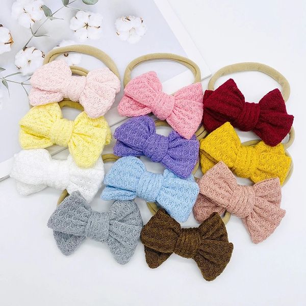 size fits all waffle headbands knitted little bow with nylon nude headband baby girls nylon soft turban hairband newborn cute hairbow, Silver
size fits all waffle headbands knitted little bow with nylon nude headband baby girls nylon soft turban hairband newborn cute hairbow, Silver