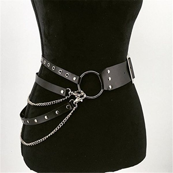 belts fashion women gothic punk waist belt chain metal circle ring design silver pin buckle leather black waistband jeans waist belts 221205, Black;brown
belts fashion women gothic punk waist belt chain metal circle ring design silver pin buckle leather black waistband jeans waist belts 221205, Black;brown