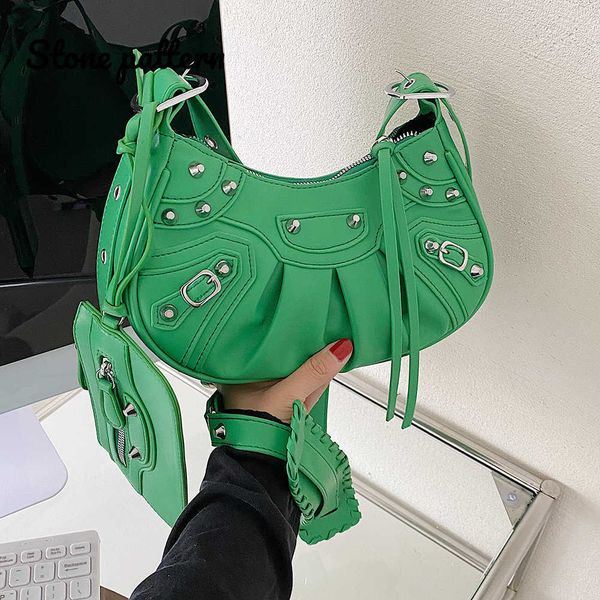 2 pcs/set rivets design armpit crossbody bag half moon pu leather messenger handbag 2023 winter punk style vintage shoulder bags
2 pcs/set rivets design armpit crossbody bag half moon pu leather messenger handbag 2023 winter punk style vintage shoulder bags