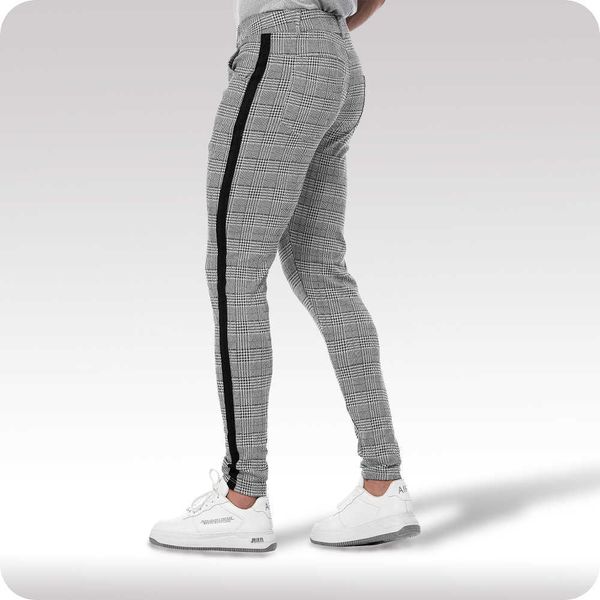 men's pants mens streetwear chinos plaid casual fitness men skiny bottom jogger sweatpants fashion trousers stripe track t221206, Black
men's pants mens streetwear chinos plaid casual fitness men skiny bottom jogger sweatpants fashion trousers stripe track t221206, Black