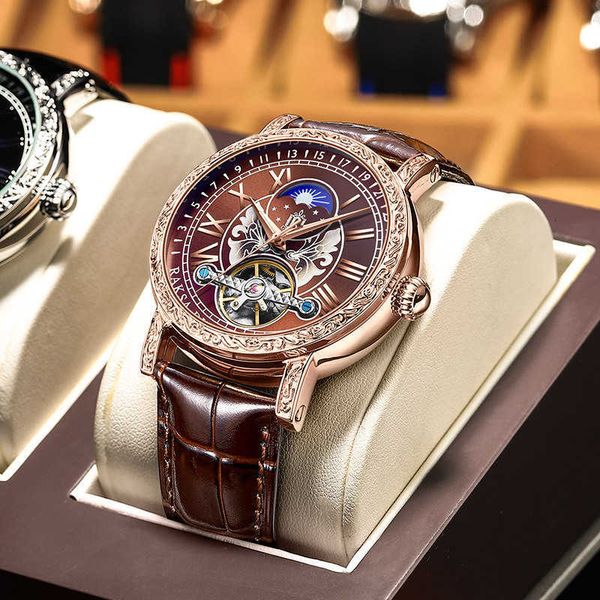 watch wrist brand men's mechanical high-grade waterproof live broadcast the same duke rosa, Slivery;brown
watch wrist brand men's mechanical high-grade waterproof live broadcast the same duke rosa, Slivery;brown