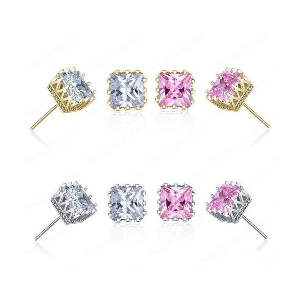 stud wholesale gold plated square zircon crown stud earrings fashion party jewelry engagement gift for women mixed colors drop delive dhxb9, Golden;silver
stud wholesale gold plated square zircon crown stud earrings fashion party jewelry engagement gift for women mixed colors drop delive dhxb9, Golden;silver