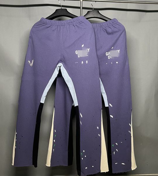 men's pants painted flare sweat pant splice drawstring sweatpants purple 100% cotton, Black
men's pants painted flare sweat pant splice drawstring sweatpants purple 100% cotton, Black