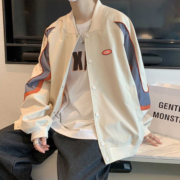 men's jackets 2022 spring letterman jacket hip hop long sleeves patchwork varsity bomber jackets men baseball coats high street women y, Black;brown
men's jackets 2022 spring letterman jacket hip hop long sleeves patchwork varsity bomber jackets men baseball coats high street women y, Black;brown