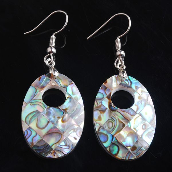 fashion jewelry natural oval dangle new zealand abalone shell hole earrings 10pair v9016, Silver
fashion jewelry natural oval dangle new zealand abalone shell hole earrings 10pair v9016, Silver