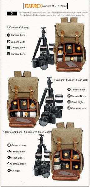 camera bag canvas waterproof trendy pography bags outdoor wear-resistant large cameras backpack men for nikon canon sony fujifilm251e
camera bag canvas waterproof trendy pography bags outdoor wear-resistant large cameras backpack men for nikon canon sony fujifilm251e