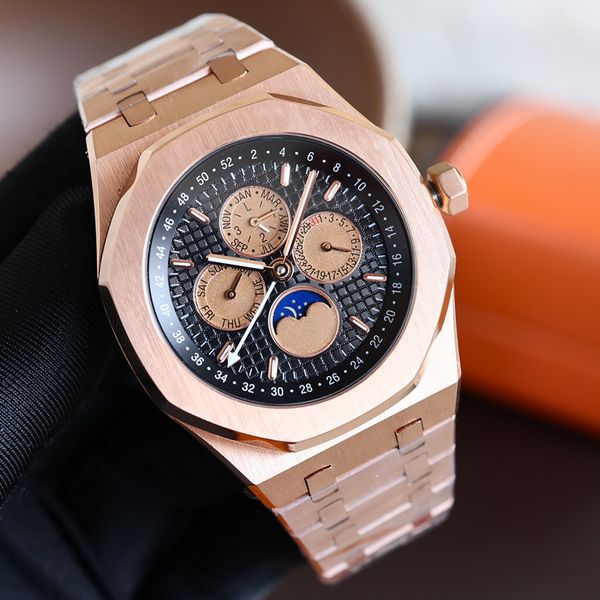 movement watches automatic mechanical men designer wristwatch 41mm business wristband stainless steel 904l sapphire waterproof montre de lux, Slivery;brown
movement watches automatic mechanical men designer wristwatch 41mm business wristband stainless steel 904l sapphire waterproof montre de lux, Slivery;brown