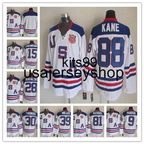 2010 team usa hockey jerseys 9 zach parise 88 patrick kane 81 phil kessel 28 brian rafalski 39 miller 15 langenbrunner sticthed blue white, Black
2010 team usa hockey jerseys 9 zach parise 88 patrick kane 81 phil kessel 28 brian rafalski 39 miller 15 langenbrunner sticthed blue white, Black