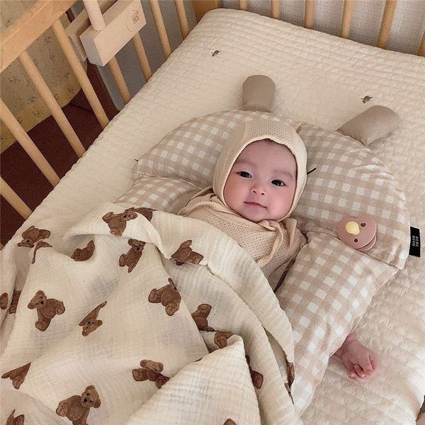 blankets swaddling 2 layers baby bear print cotton gauze muslin swaddle wrap born infant girls boys bedding sleeping blanket accessory 22120
blankets swaddling 2 layers baby bear print cotton gauze muslin swaddle wrap born infant girls boys bedding sleeping blanket accessory 22120