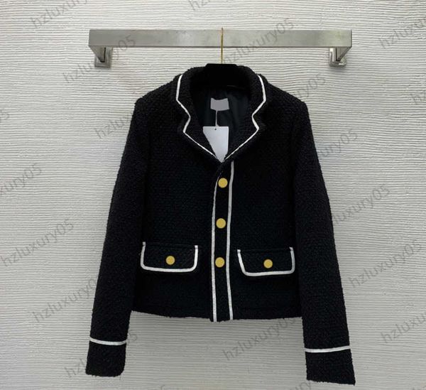 womens jackets contrast color ribbon stripe lapel short suit jacket tweed fabric button open pocket long sleeve slim coats fashion designer, Black;brown
womens jackets contrast color ribbon stripe lapel short suit jacket tweed fabric button open pocket long sleeve slim coats fashion designer, Black;brown