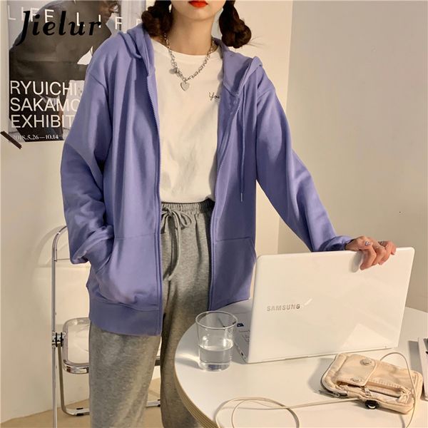 women's hoodies sweatshirts jielur pure color red purple zip-up women fashion casual hooded female sweatshirt autumn thin streetwear gi, Black
women's hoodies sweatshirts jielur pure color red purple zip-up women fashion casual hooded female sweatshirt autumn thin streetwear gi, Black