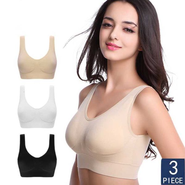 3pcs/set women bra plus size seamless no pad underwear wireless comfortable active lette ssiere, Red;black
3pcs/set women bra plus size seamless no pad underwear wireless comfortable active lette ssiere, Red;black