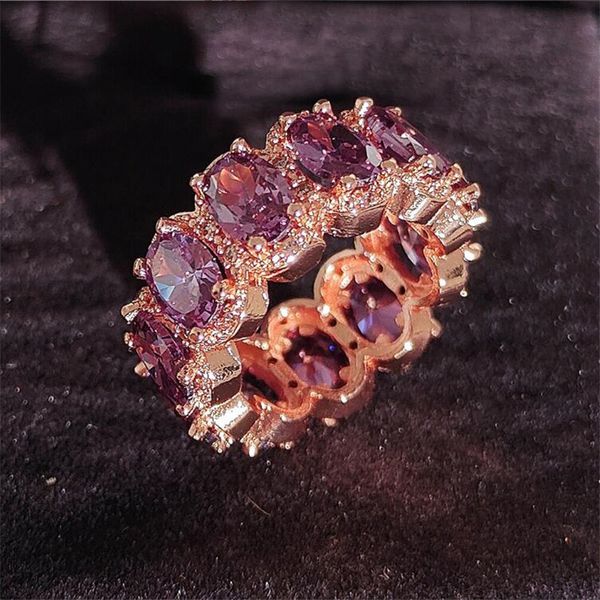 choucong wedding rings brand luxury jewelry 925 sterling silver rose gold oval cut amethyst cz diamond gemstones party women engagement brid, Slivery;golden
choucong wedding rings brand luxury jewelry 925 sterling silver rose gold oval cut amethyst cz diamond gemstones party women engagement brid, Slivery;golden