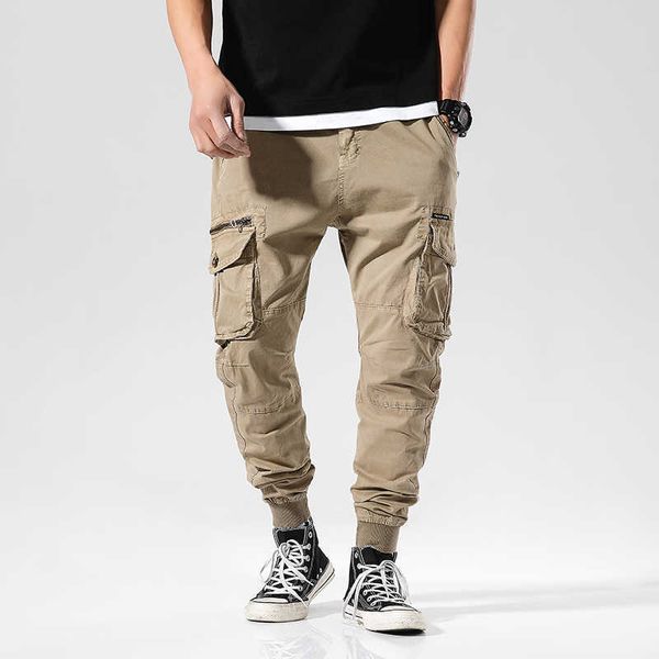 men's pants spring autumn joggers men multi-pockets cotton mens cargo pants ankle-length streetwear man trousers t221205, Black
men's pants spring autumn joggers men multi-pockets cotton mens cargo pants ankle-length streetwear man trousers t221205, Black