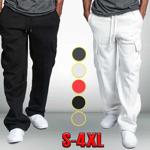 men's pants casual sweatpants soft sports jogging fashion running trousers loose long cargo t221205, Black
men's pants casual sweatpants soft sports jogging fashion running trousers loose long cargo t221205, Black