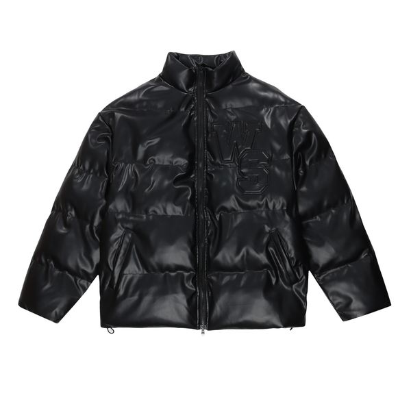 women's down parkas thickened warm bread coat pu leather autumn winter loose lovers cottonpadded jacket 221205, Black
women's down parkas thickened warm bread coat pu leather autumn winter loose lovers cottonpadded jacket 221205, Black