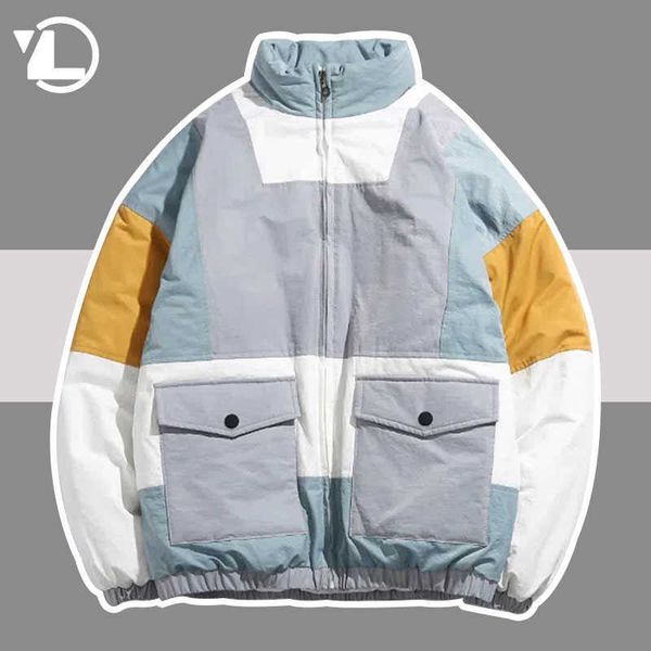 men's jackets college winter padded jackets men women patchwork high street thicken parkas outwear retro casual loose varsity coat coup, Black;brown
men's jackets college winter padded jackets men women patchwork high street thicken parkas outwear retro casual loose varsity coat coup, Black;brown