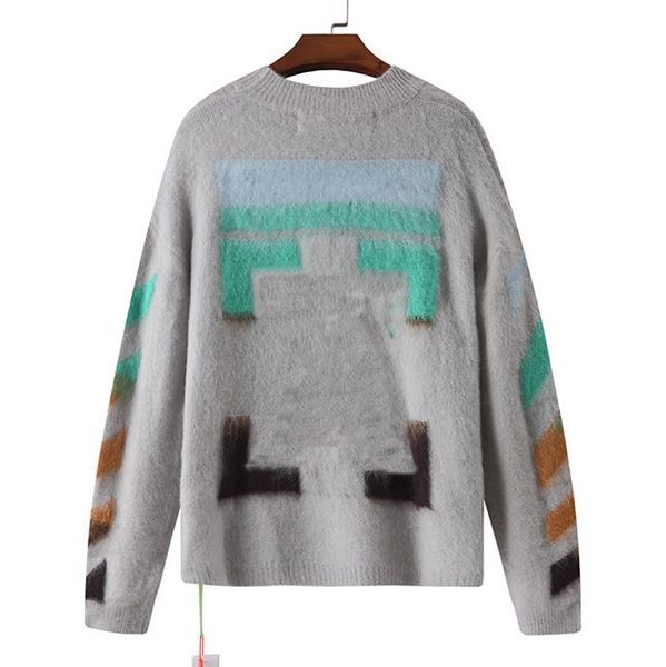 new sweater mens womens arrow color gradient cardigan senior classic multicolor round neck autumn keep warm comfortable high, White;black
new sweater mens womens arrow color gradient cardigan senior classic multicolor round neck autumn keep warm comfortable high, White;black