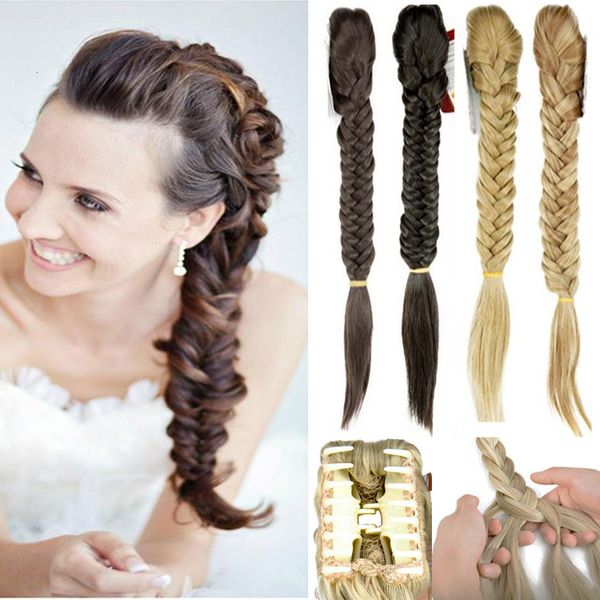 synthetic s 22 inch hair long straight tail clip in braided tail fishtail braid synthetic hair s hairpiece 221205, Black
synthetic s 22 inch hair long straight tail clip in braided tail fishtail braid synthetic hair s hairpiece 221205, Black