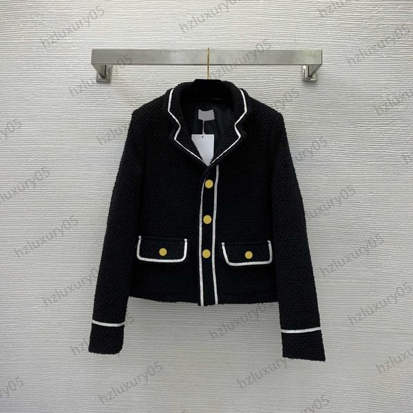 womens jackets contrast color ribbon stripe lapel short suit jacket tweed fabric button open pocket long sleeve slim coats fashion designer, Black;brown
womens jackets contrast color ribbon stripe lapel short suit jacket tweed fabric button open pocket long sleeve slim coats fashion designer, Black;brown