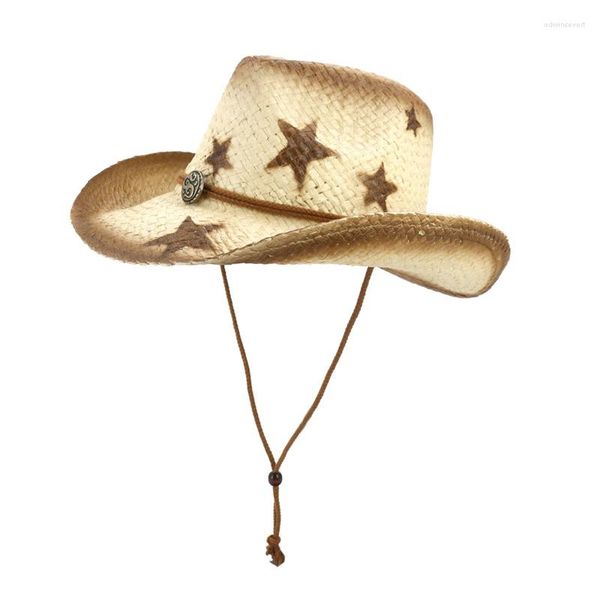 wide brim hats western cowboy hat natural straw handmade weave five-pointed star decorative felt beach seaside camping fashion jazz, Blue;gray
wide brim hats western cowboy hat natural straw handmade weave five-pointed star decorative felt beach seaside camping fashion jazz, Blue;gray