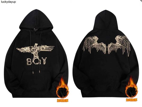 men's hoodies designer sweatshirts new boys winter gold stamping wings mink loose male female blouse student couple sweater fashion str, Black
men's hoodies designer sweatshirts new boys winter gold stamping wings mink loose male female blouse student couple sweater fashion str, Black