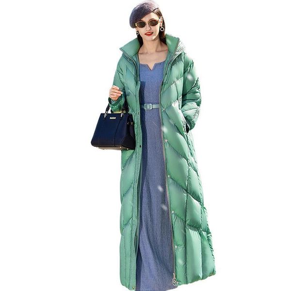 women's down parkas 20 degree winter super long jackets women hooded thick warm coat with belt waterproof fashion loose female puffer j, Black
women's down parkas 20 degree winter super long jackets women hooded thick warm coat with belt waterproof fashion loose female puffer j, Black
