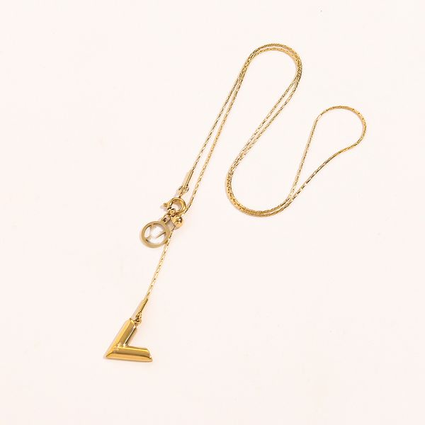 luxury design necklace 18k gold plated brand stainless steel necklaces choker chain letter pendant fashion womens wedding jewelry accessorie, Silver
luxury design necklace 18k gold plated brand stainless steel necklaces choker chain letter pendant fashion womens wedding jewelry accessorie, Silver