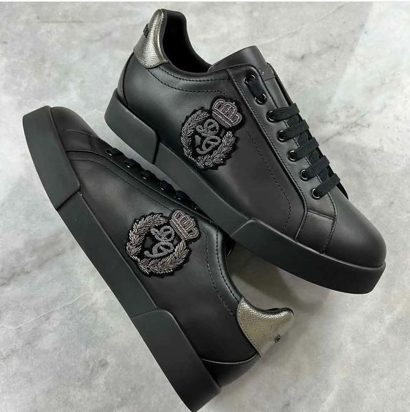 luxury men portofins sneakers shoes white black printed nappa calfskin leather sports crown embroidery skateboard walking eu38-46
luxury men portofins sneakers shoes white black printed nappa calfskin leather sports crown embroidery skateboard walking eu38-46