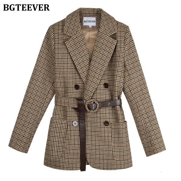 womens suits blazers bgteever vintage houndstooth winter thick women jacket blazer sashes plaid female suit with belt long sleeve blaser 221, White;black
womens suits blazers bgteever vintage houndstooth winter thick women jacket blazer sashes plaid female suit with belt long sleeve blaser 221, White;black