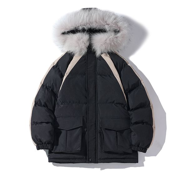 men s down parkas men winter jacket warm waterproof hooded with fur jackets fashion men mid length parka collar coats male clothes 221205, Black
men s down parkas men winter jacket warm waterproof hooded with fur jackets fashion men mid length parka collar coats male clothes 221205, Black