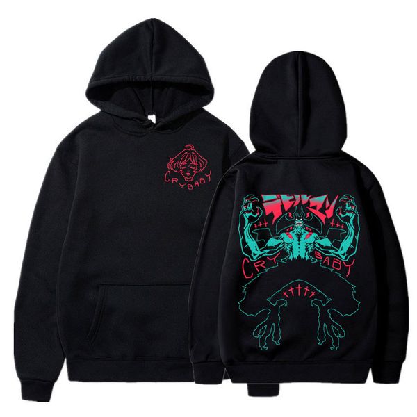 men s hoodies sweatshirts anime devilman crybaby hoodie female manga hooded sweatshirt streetwear casual harajuku oversized pullovers y2k cl, Black
men s hoodies sweatshirts anime devilman crybaby hoodie female manga hooded sweatshirt streetwear casual harajuku oversized pullovers y2k cl, Black