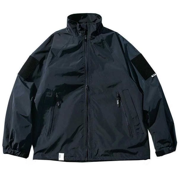 men's jackets japanese retro loose stand-up collar functional cargo teach jacket men's casual waterproof double zipper jacket tact, Black;brown
men's jackets japanese retro loose stand-up collar functional cargo teach jacket men's casual waterproof double zipper jacket tact, Black;brown