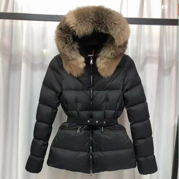 women's down parkas winter jacket classic big fur collar hooded thickened down women's belt waist skinny short black 221205
women's down parkas winter jacket classic big fur collar hooded thickened down women's belt waist skinny short black 221205