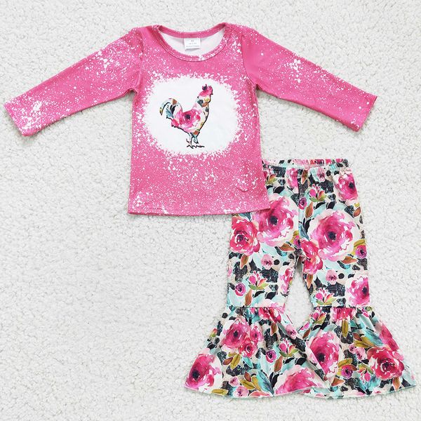 rts wholesale baby girls clothing set flower chicken print fashion baby girl clothes milk silk long sleeve bell bottom outfits boutique kids, White
rts wholesale baby girls clothing set flower chicken print fashion baby girl clothes milk silk long sleeve bell bottom outfits boutique kids, White