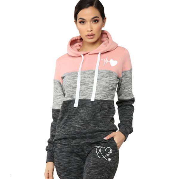 women's two piece pants fashion tracksuits 2 set autumn winter hoodies striped color hoodie sports leisure 221205, White
women's two piece pants fashion tracksuits 2 set autumn winter hoodies striped color hoodie sports leisure 221205, White