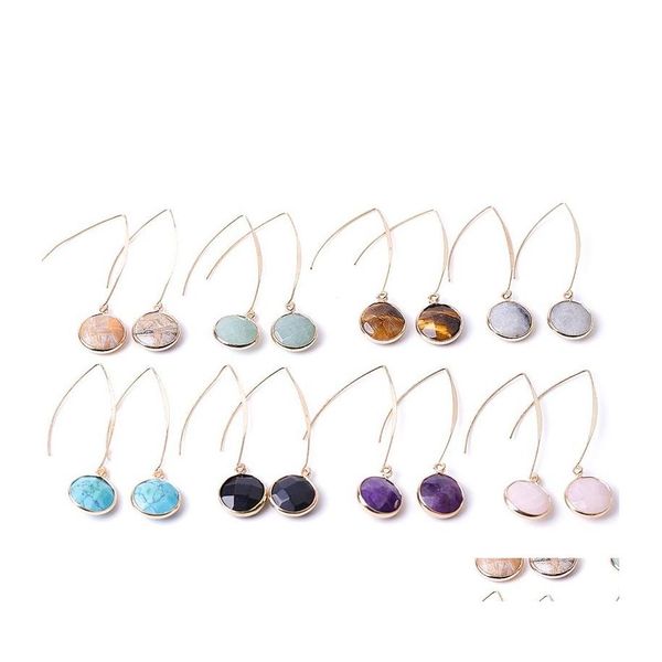 charm designer oval stone charms earrings rose quartz turquoise lapis gold plated geometry healing crystal dangle brand jewelry for dhmdf, Golden
charm designer oval stone charms earrings rose quartz turquoise lapis gold plated geometry healing crystal dangle brand jewelry for dhmdf, Golden
