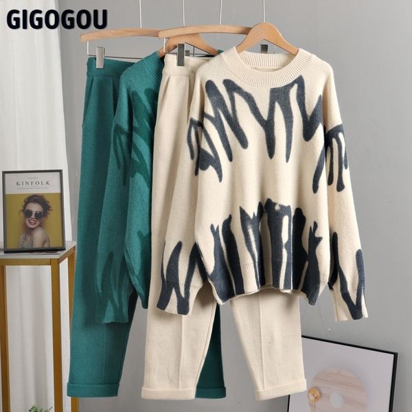 women's two piece pants gigogou oversized tie dye winter knit set women harem pant suits loose sweaters jogging knitted tracksuit outfi, White
women's two piece pants gigogou oversized tie dye winter knit set women harem pant suits loose sweaters jogging knitted tracksuit outfi, White