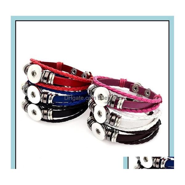 charm bracelets charm bracelets pu leather mtilayer braided 18mm snap button bracelet colorf black white women men punk bangle noosa otivs, Golden;silver
charm bracelets charm bracelets pu leather mtilayer braided 18mm snap button bracelet colorf black white women men punk bangle noosa otivs, Golden;silver