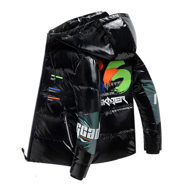 men s down parkas fashion autumn winter casual hooded cotton padded jackets youth waterproof thick warm coats outwear bright parka 221206, Black
men s down parkas fashion autumn winter casual hooded cotton padded jackets youth waterproof thick warm coats outwear bright parka 221206, Black