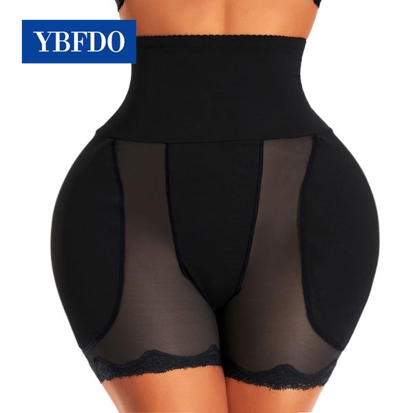 

women's shapers ybfdo shapewear padded hip butt lifter panties high waist trainer for women tummy control body shaper enhancer thigh sl, Black;white