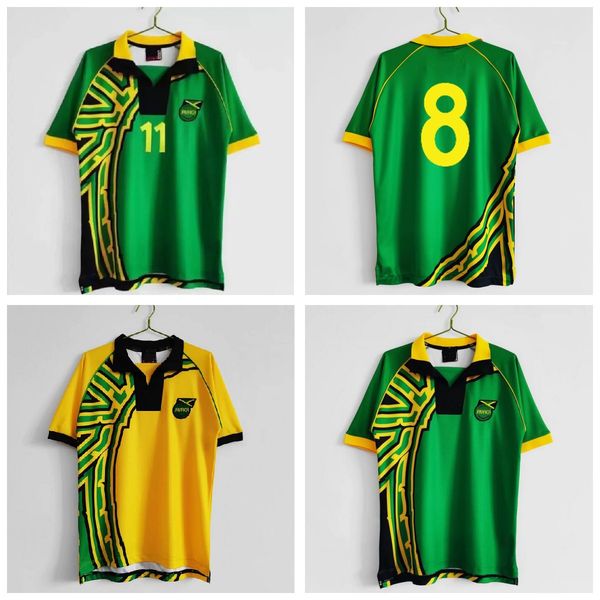 97/98 jamaica retro soccer jerseys reggae boyz gardner sinclair brown simpson cargill whitmore earle powell gayle williams boyd 98 football, Black;yellow
97/98 jamaica retro soccer jerseys reggae boyz gardner sinclair brown simpson cargill whitmore earle powell gayle williams boyd 98 football, Black;yellow