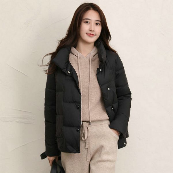women's down parkas winter women white duck jackets coats fashion casual ladies 221205, Black
women's down parkas winter women white duck jackets coats fashion casual ladies 221205, Black