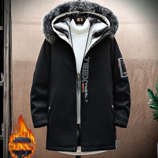 mens down parkas casual jacket fashion winter outerwear long male fur trench thick overcoat heated jackets cotton warm coats 221206, Black
mens down parkas casual jacket fashion winter outerwear long male fur trench thick overcoat heated jackets cotton warm coats 221206, Black