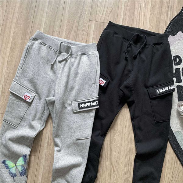 men's pants 2022 winter new human made sweatpants men women side pocket fleece warm jogger trousers pants t221205, Black
men's pants 2022 winter new human made sweatpants men women side pocket fleece warm jogger trousers pants t221205, Black